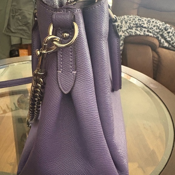 Dooney & Bourke Purple Satchel - Picture 6 of 10